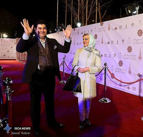 سالار عقیلی و همسرش حریر