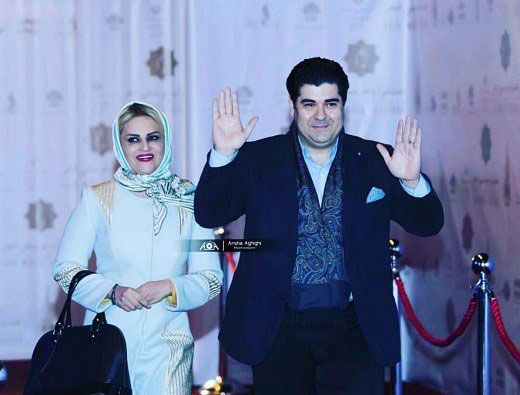سالار عقیلی و همسرش حریر