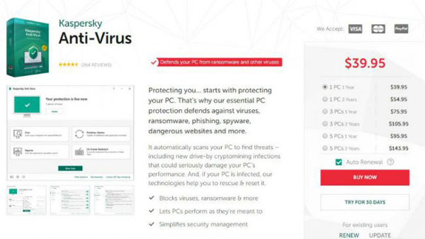 آنتیویروس kaspersky