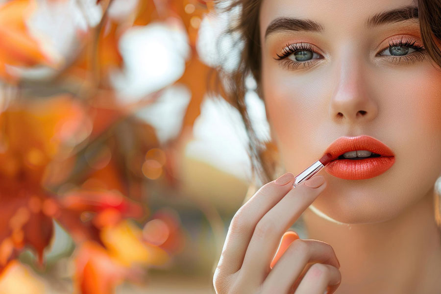رژلب مناسب پاییز